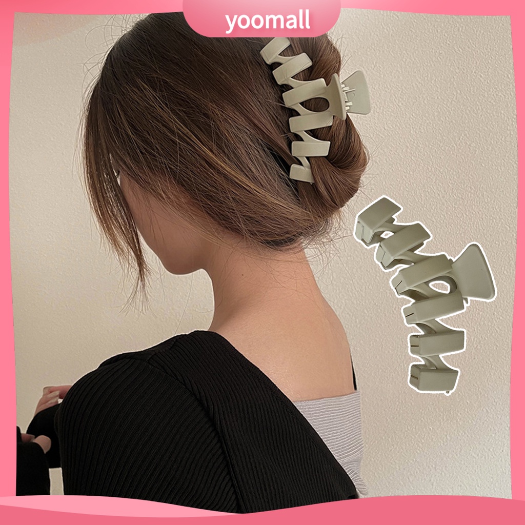 Kẹp Tóc Đuôi Ngựa Bằng Nhựa Màu Sắc Đơn Giản