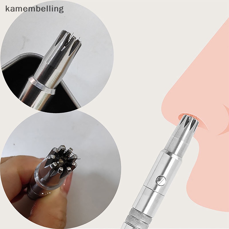 Kamembelling Dụng Cụ Tỉa Lông Mũi / Tai / Lông Mũi Bằng Thép Không Gỉ Có Thể Rửa Sạch Cho Nam