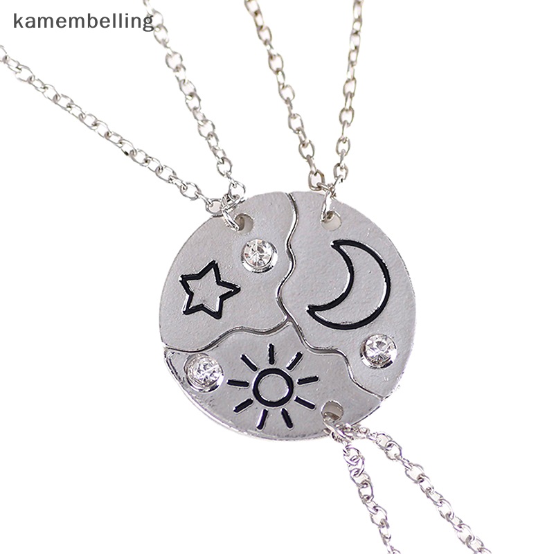 Set 3 Vòng Cổ Choker Mặt Tròn Ngôi Sao Mặt Trời Mặt Trăng Thời Trang Cho Nam Và Nữ Mã 2023 EN