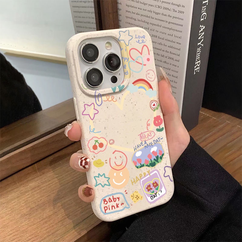 Ốp Điện Thoại Mềm Chống Sốc In Hình Hoa Mặt Cười Cho Iphone 11 7 12 14pro 8 13 CC4L