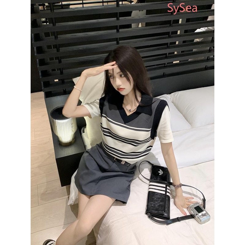 Áo Thun Ngắn Tay Cổ Tròn Thời Trang Mùa Hè Cho Nữ