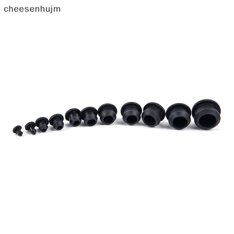 Bộ 10 Nút Chặn Niêm Phong Bằng Cao Su Silicon 2.5-14mm