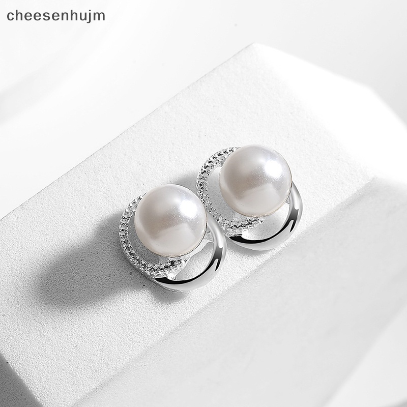 Bộ Trang Sức Vòng cổ / Nhẫn / Bông Tai Mạ Bạc Hình Hoa Bướm Đính Ngọc Trai Nhân Tạo Thời Trang Cho Nữ