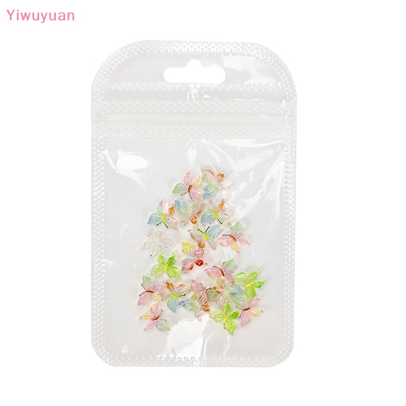 Set 20 Bươm Bướm 3D Đính Móng Tay Nghệ Thuật Mới