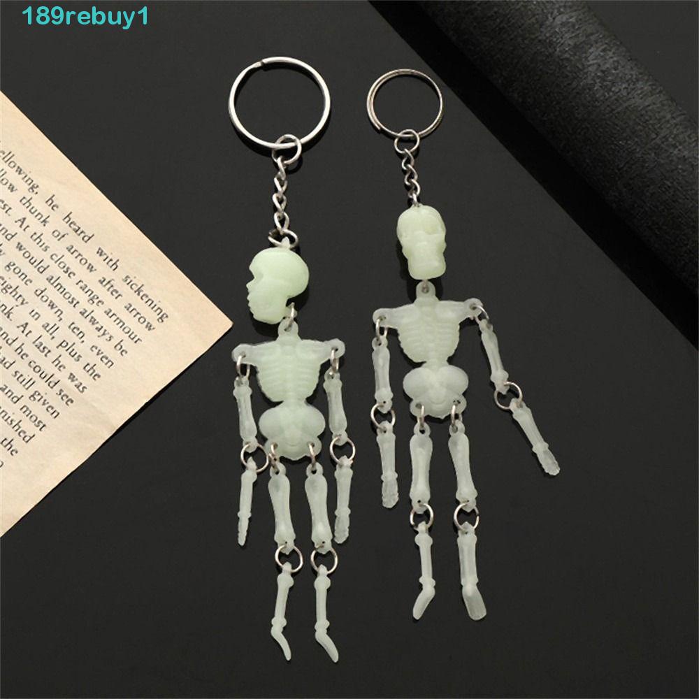 Rebuy1 Móc Khóa Xe Hơi Hình Đầu Lâu Phong Cách Gothic Punk Thời Trang Hàn Quốc Đa Năng