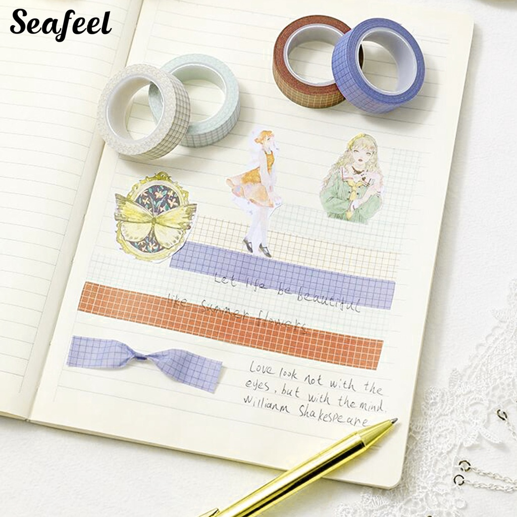 Băng Keo Dán Washi Thân Thiện Với Môi Trường Màu Sắc Tươi Sáng