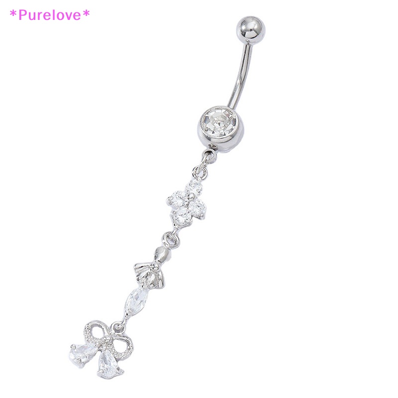 1 Khuyên Rốn Hình Bướm Đính Pha Lê Helix Thời Trang Mới