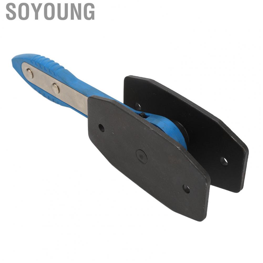 Soyoung Brake Caliper Press Tool Ratchet Wrench Spreader Tools Blue with 2 Pairs Of Plates for Most Trucks Vehicles