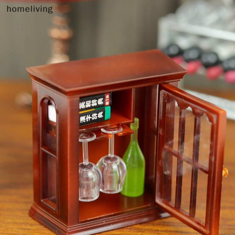 1 Mô Hình Tủ Rượu Mini Bằng Nhựa Tỉ Lệ 1: 12 Trang Trí Nhà Búp Bê