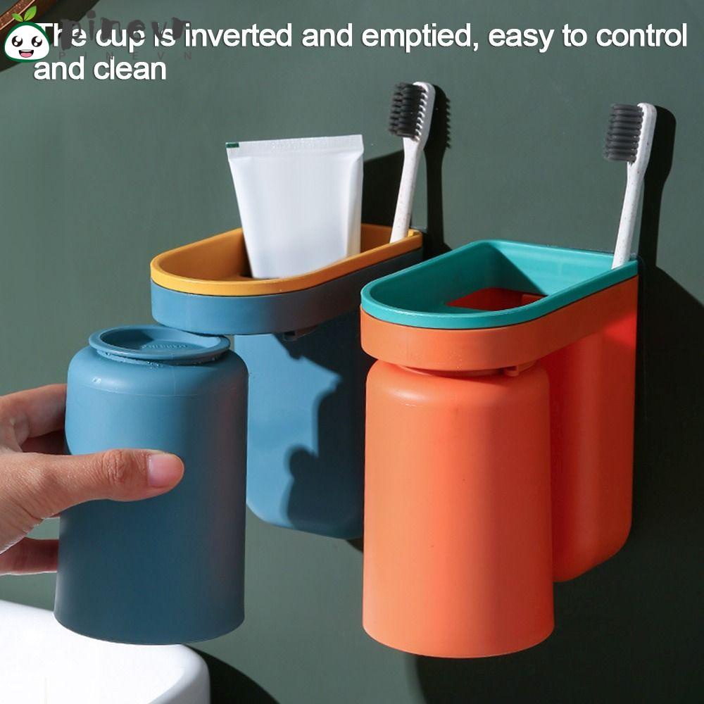 Giá Treo Bàn Chải Đánh Răng / Cốc Súc Miệng Gắn Tường Tiện Dụng