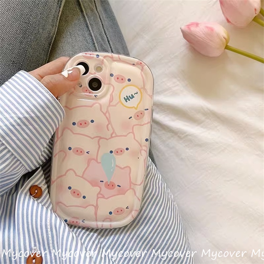 Ốp Điện Thoại Silicon Mềm Chống Sốc In Hình Heo Hoạt Hình Cho iPhone 11 12 13 14 Pro Max X Xr Xs 8 7 6 Plus SE 2020