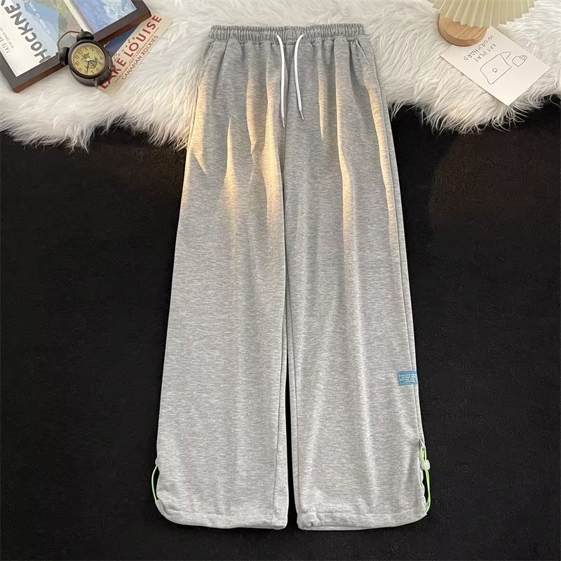 Quần Dài Dây Rút Màu Sắc Đơn Giản Phong Cách Retro Cho Nam