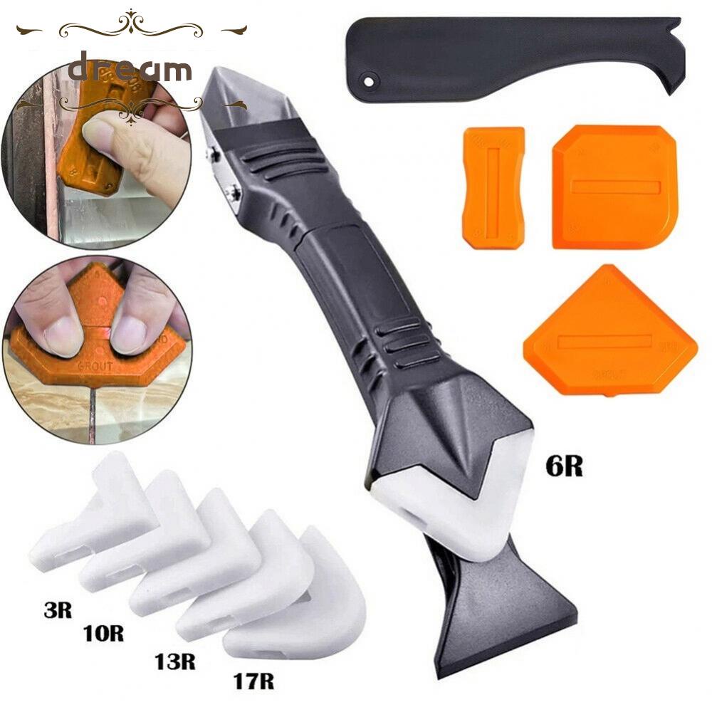 【DREAMLIFE】Scraper Sealant Silicone Stainless Steel Tool 3in1 Caulking Scraper 10pcs