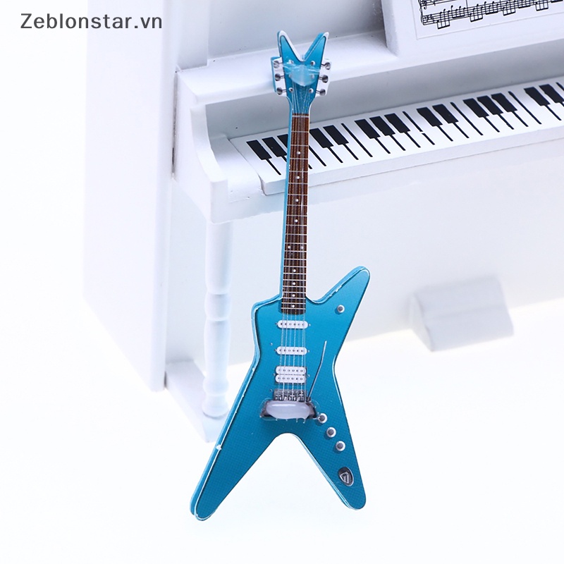 Đàn Guitar Điện Mini Dùng Trang Trí Nhà Búp Bê