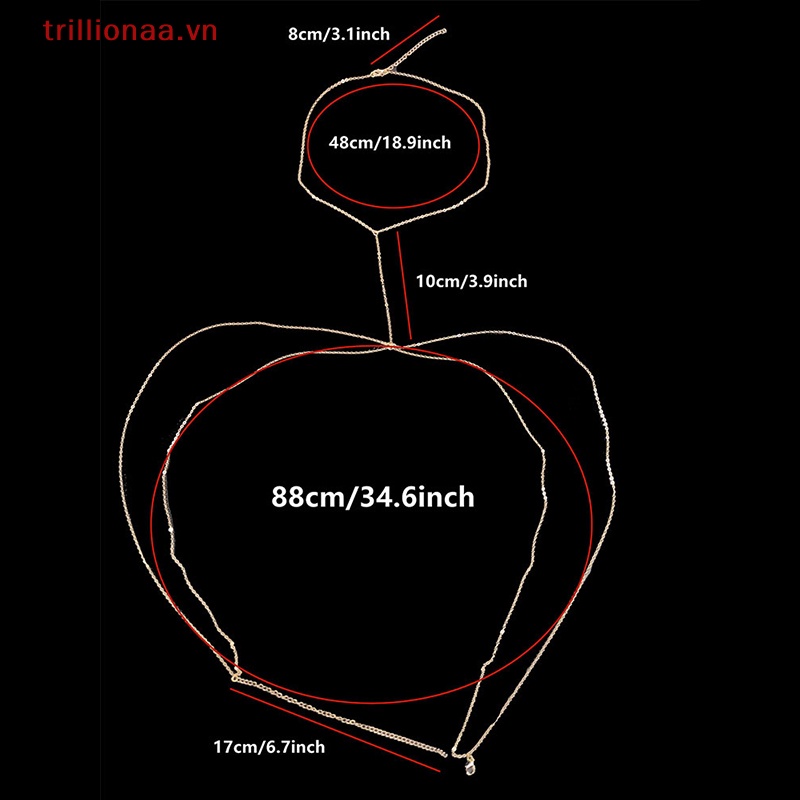 Chuỗi Dây Đeo Cơ Thể Trang Trí Bikini Quyến Rũ Cho Nữ