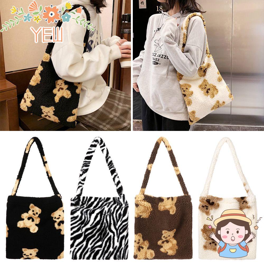 Túi Tote Đeo Vai Bằng Vải Bông Có Tay Cầm Thời Trang Thu Đông Dành Cho Bạn Nữ