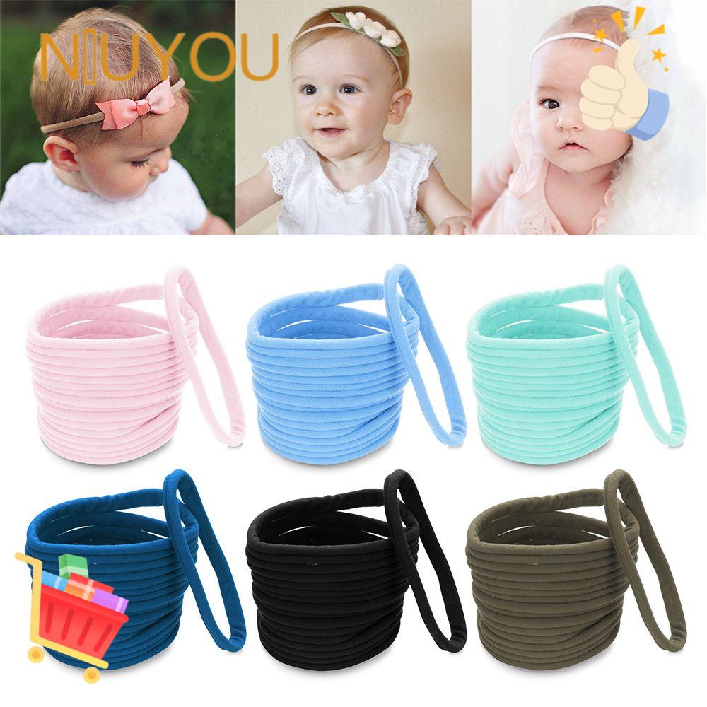 Set 10 Băng Đô Cài Tóc Co Giãn DIY Cho Bé