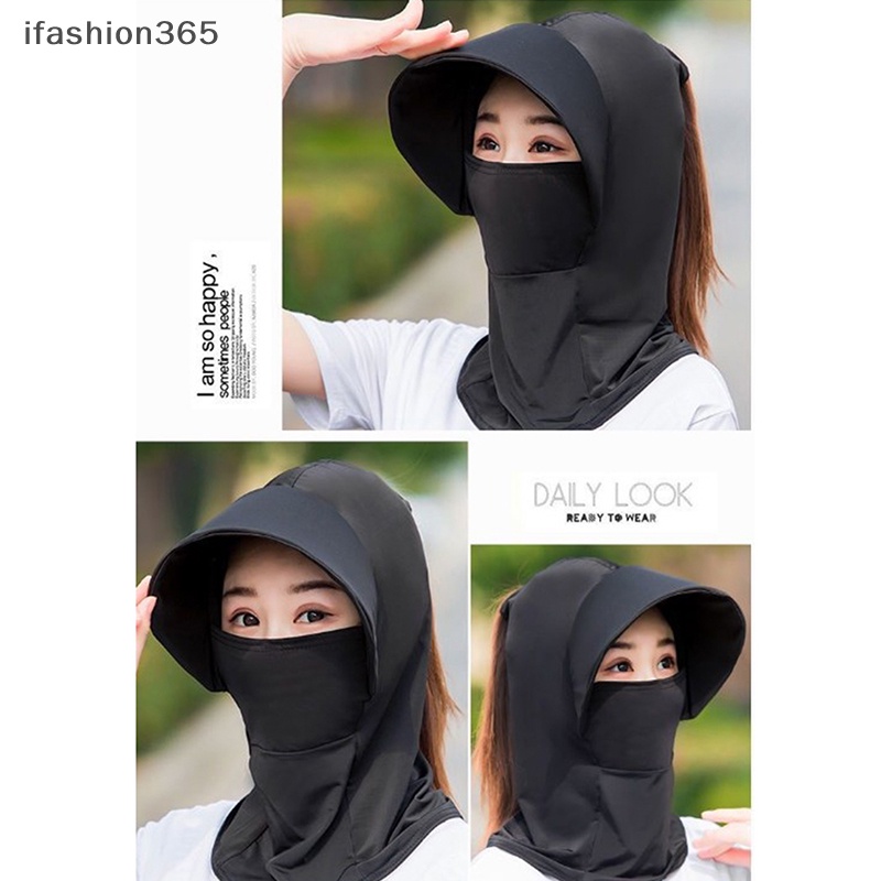 Mũ Chống Nắng Vành Rộng Bằng Lụa Lạnh Thoáng Khí Chống Tia UV Thời Trang Mùa Hè Cho Nữ ifashion365