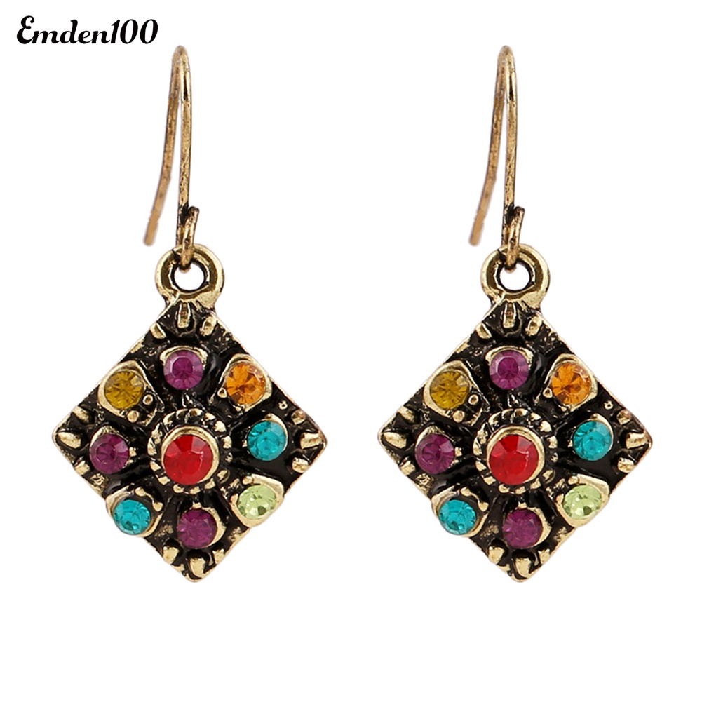 Bông Tai Đính Đá Thời Trang Nữ Tính