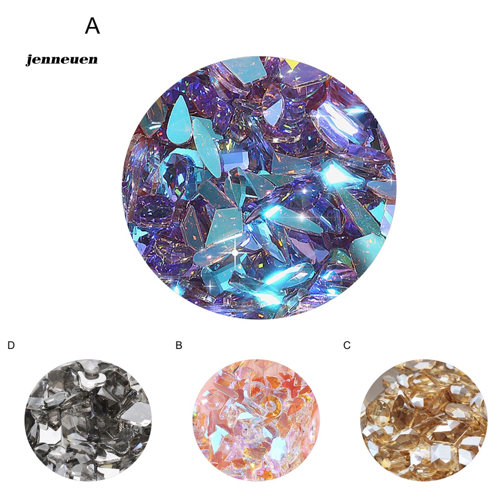 Túi 100 Hạt Đá Đính Trang Trí Móng Tay Không Phai Màu