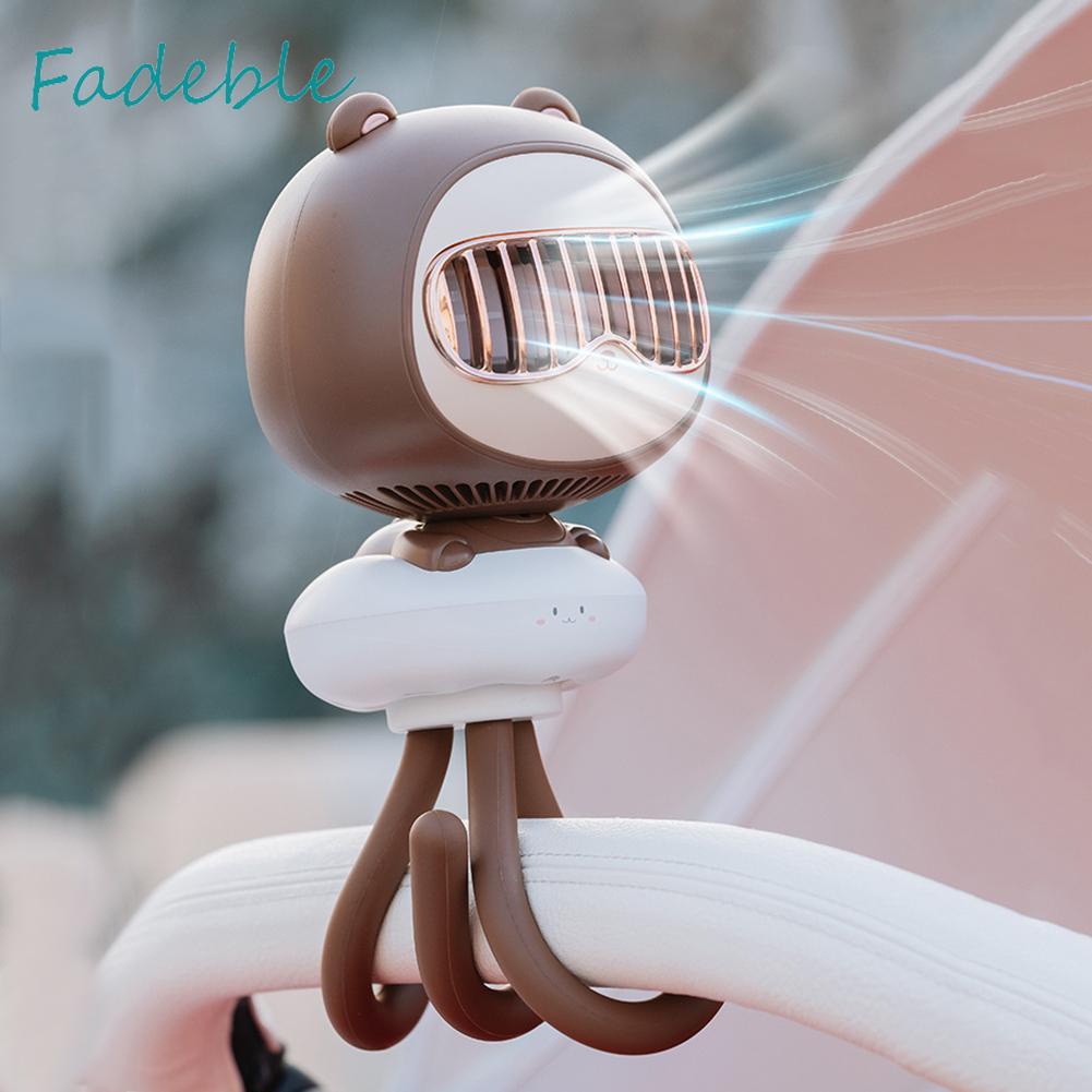 Quạt Làm Mát Cầm Tay Có Kẹp Gắn Chân Máy Không Ồn Đa Ứng Dụng