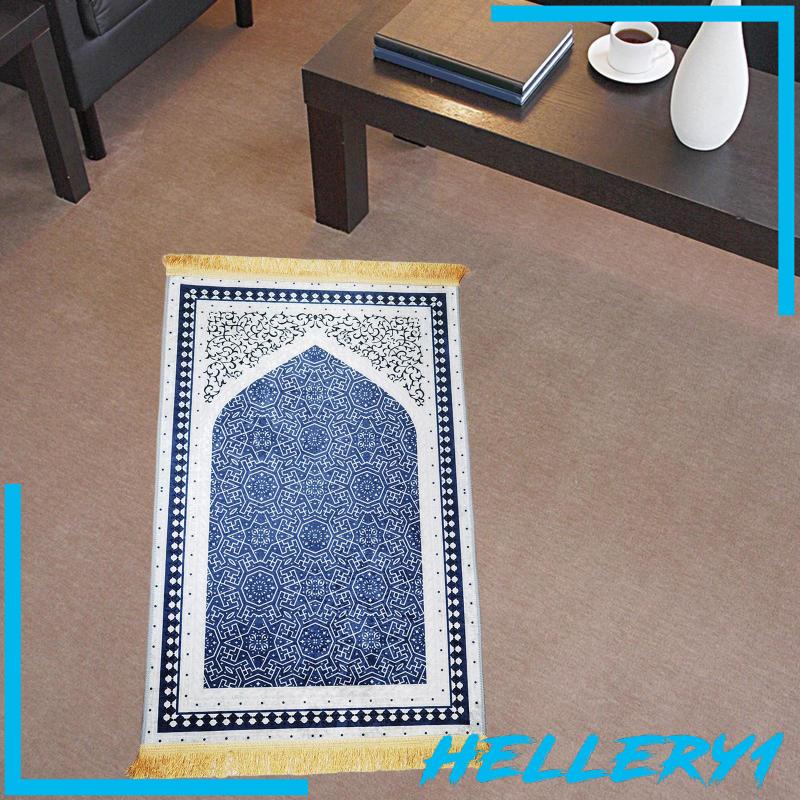 Thảm Cầu Nguyện Hình Chữ Nhật Bằng Polyester In Họa Tiết Thổ Nhĩ Kỳ Phối Tua Rua Thanh Lịch Cho Nam Và Nữ