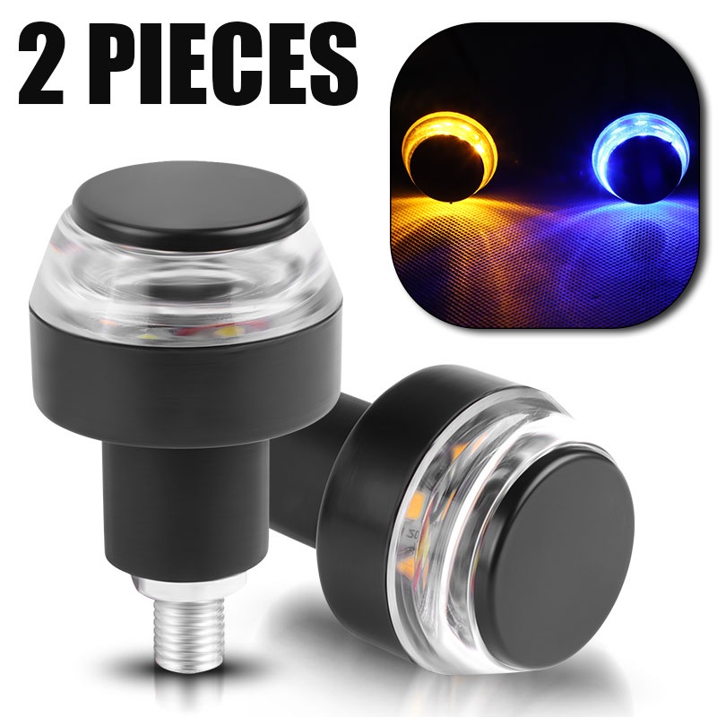 Đèn LED Xi Nhan 22mm Gắn Tay Lái Xe Máy Màu Hổ Phách