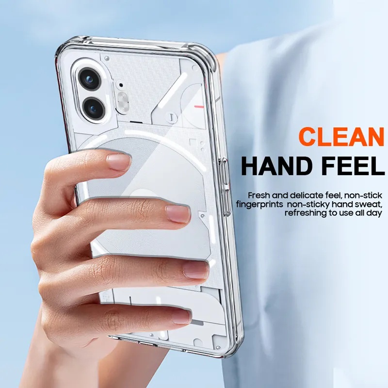 1Set For Nothing Phone  6.7inch 5G A065 nothing2 nothingTwo Anti-drop Cover Clear Case + Screen tempered Glass + Camera Film Protector