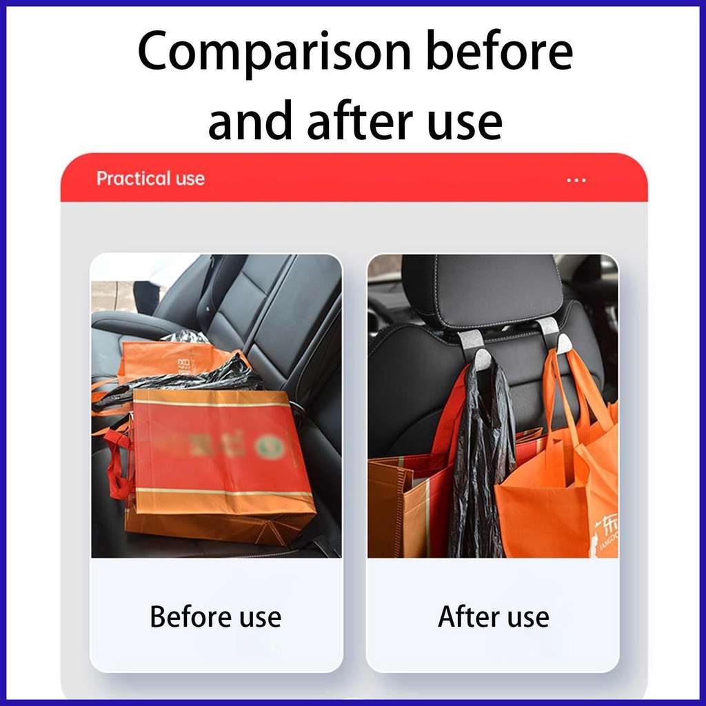 Set 2 Móc Treo Túi Xách / Ghế Ngồi Xe Hơi Họa Tiết Bầu Trời Sao Lấp Lánh