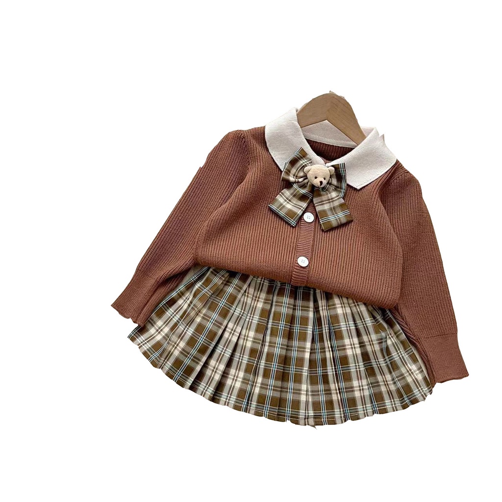 Set Đồ Mùa Thu Hai Món Gồm Áo Sweater Phong Cách Công Chúa Phong Cách Mới 2023 Cho Bé Gái