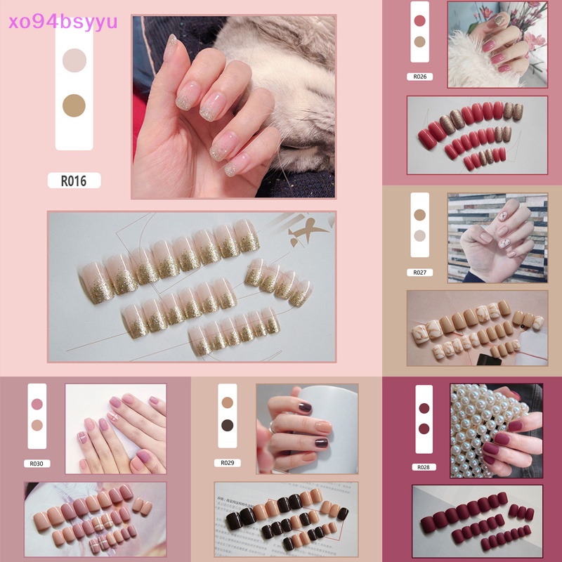 Set 24 Móng Tay Giả Xo94Bsyu Có Thể Tháo Rời Được