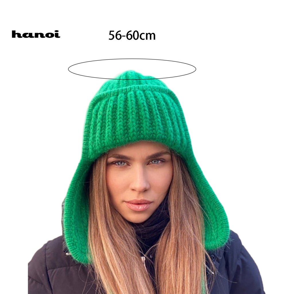 Mũ beanie Trùm Tai Giữ Ấm Thời Trang Cho Nữ