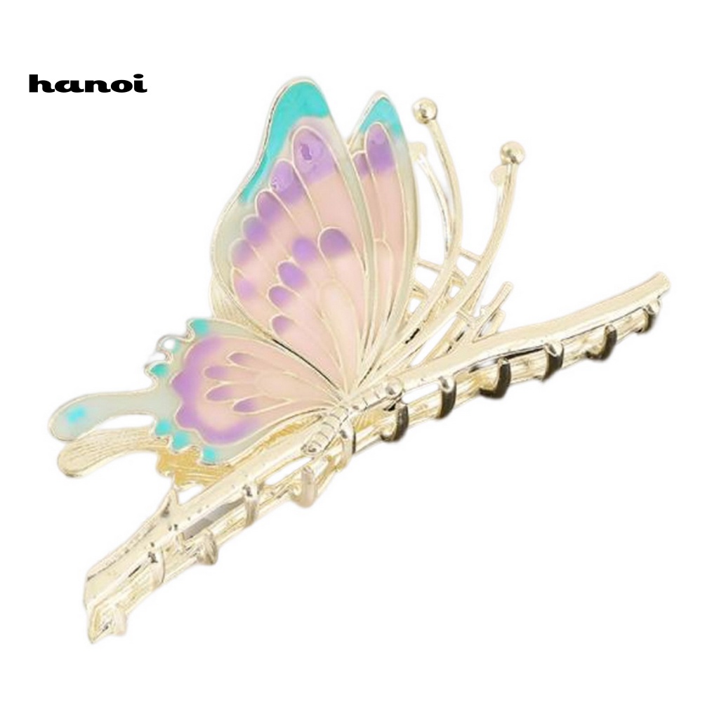 Kẹp Tóc Càng Cua Co Giãn Chống Trượt Ba Chiều Nhiều Màu Sắc Tươi Tắn Và Nghệ Thuật Có Răng Cưa Phù Hợp Cho Nữ