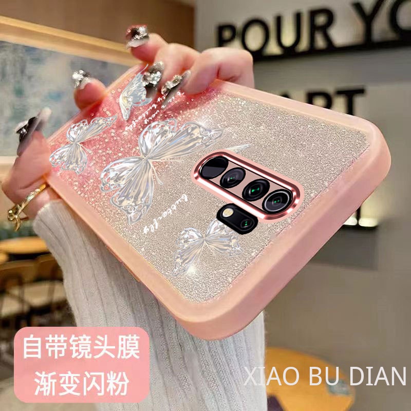 Ốp Điện Thoại TPU Mềm Trong Suốt Họa Tiết Cánh Bướm Màu gradient Cho OPPO A9 2020 OPPO A5 2020