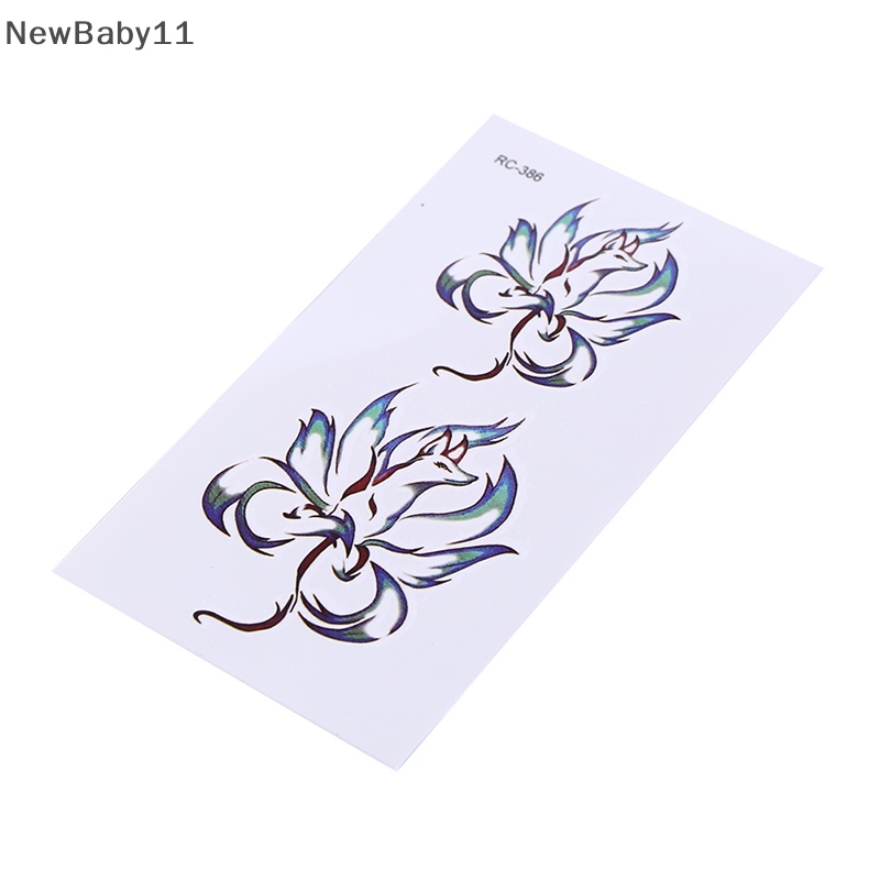 Newbaby Hình Xăm Dán Tạm Thời Chín Đuôi Cáo Chuyển Nước flash tatoo.