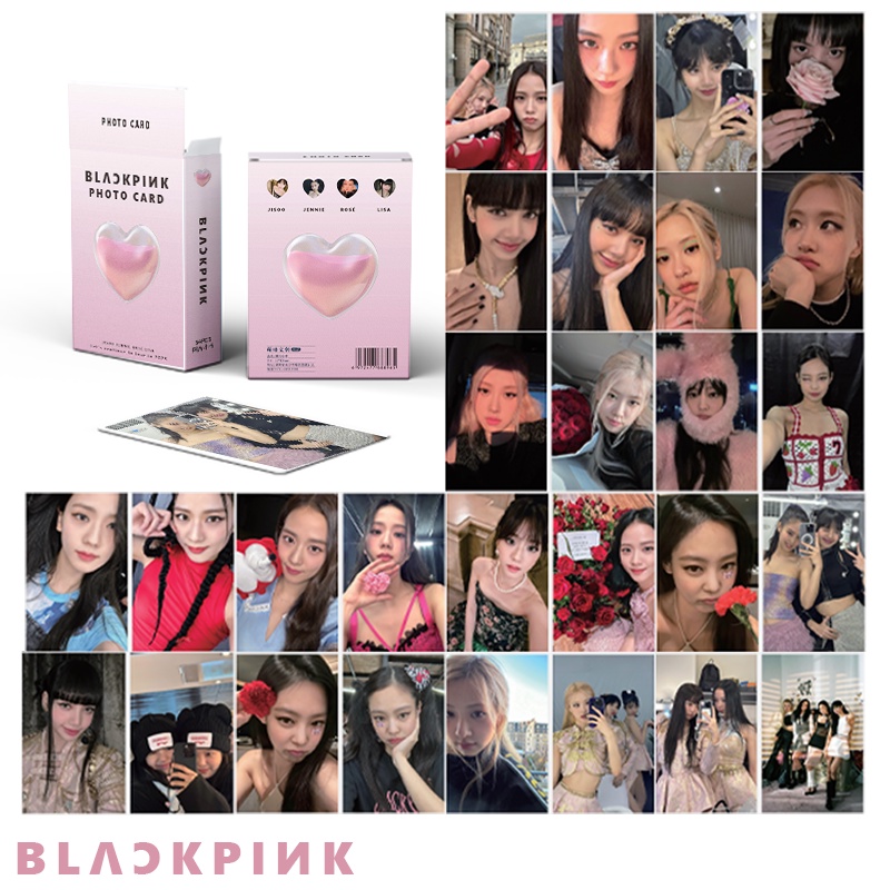 BLACKPINK Card Set 50 Tấm Thẻ Ảnh Kpop Laser Lomo Card Hình Nhóm Nhạc