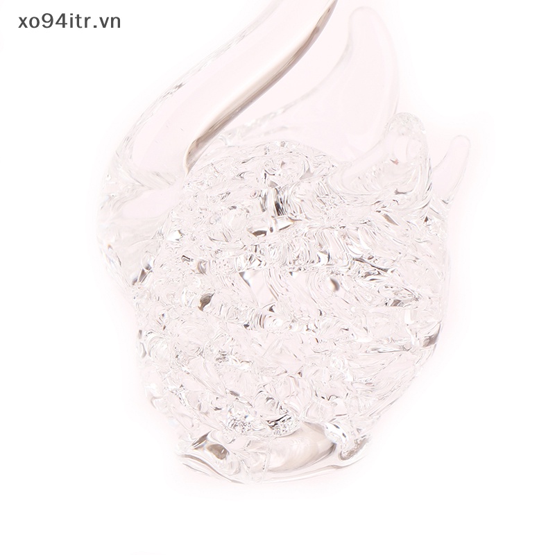 1 Bức Tượng Thiên Nga Pha Lê Thủy Tinh Để Bàn Trang Trí Nội Thất