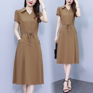 Đầm Dáng Chữ A Tay Ngắn Ôm Eo Phong Cách Phương Tây Thời Trang Mùa Hè Xinh Xắn Cho Nữ
