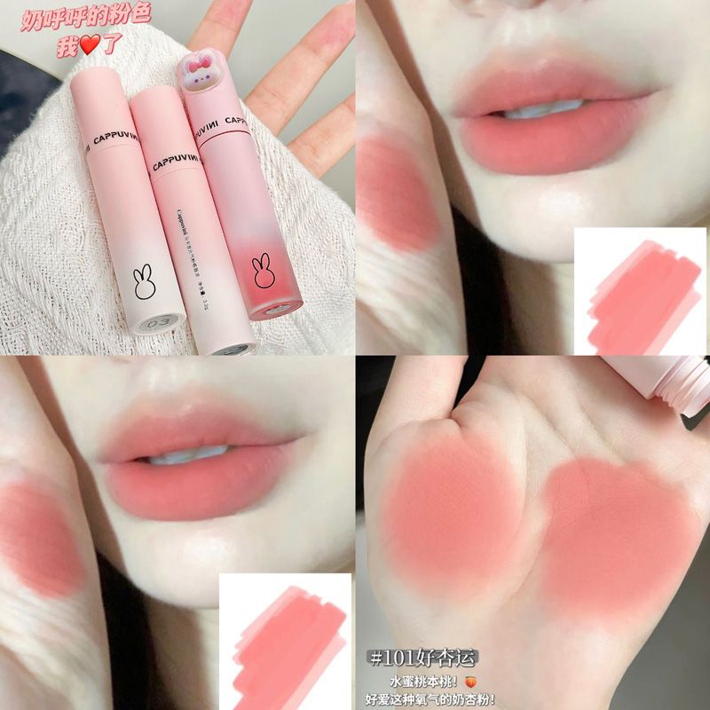 Pink Macaroon Son Môi Màu Hồng nude Mượt Mà Chống Nước Lâu Trôi Phong Cách Hàn Quốc