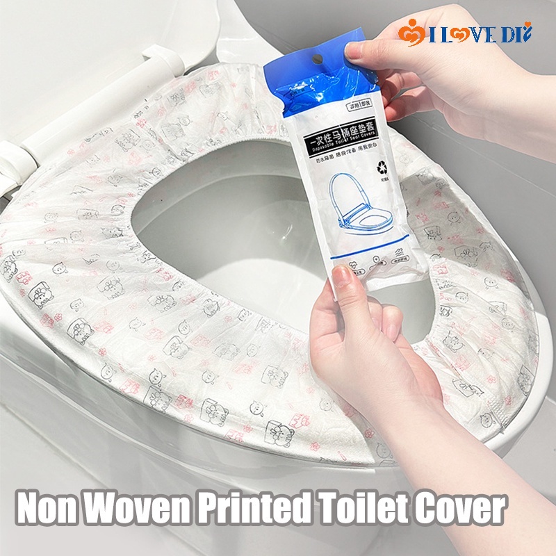 Vỏ Bọc Bệ Ngồi Toilet Dùng Một Lần Bằng Vải Không Dệt Chống Thấm Nước Tiện Dụng