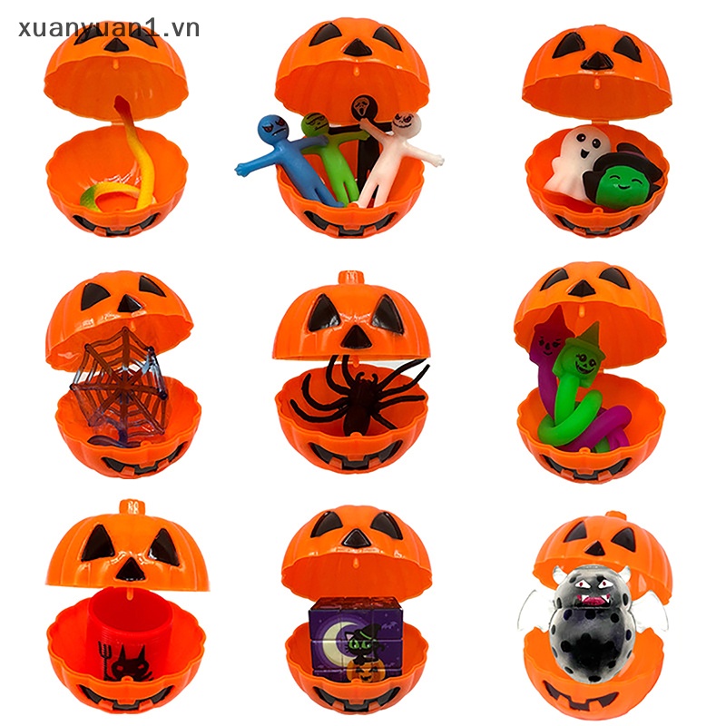 Set 1 / 3 / 5 Hộp Đựng Kẹo Phong Cách Halloween Độc Đáo