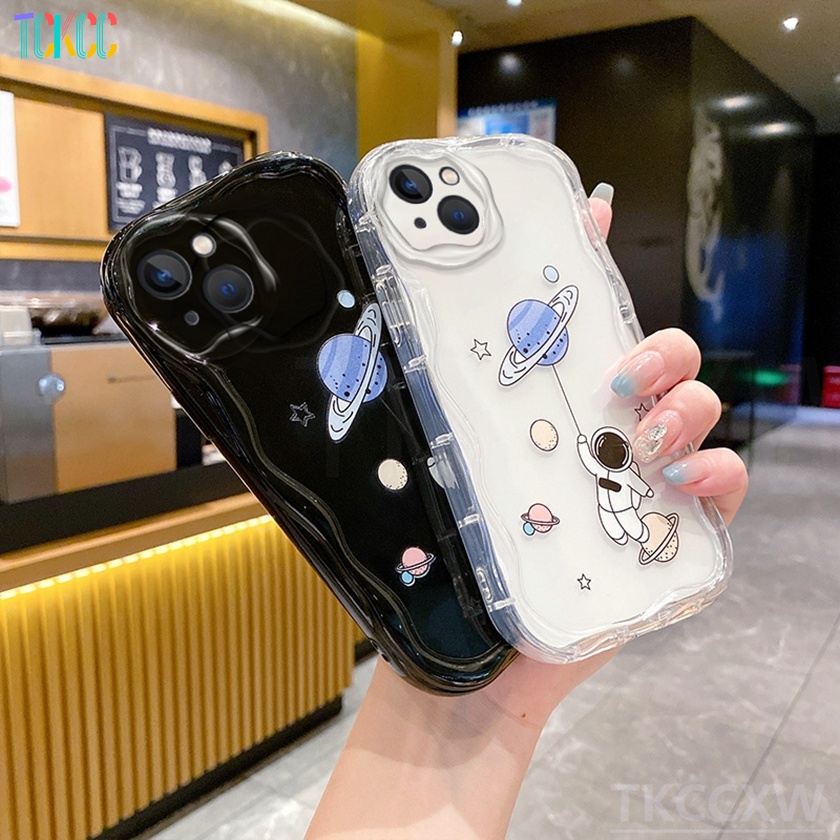 Ốp Điện Thoại Họa Tiết Phi Hành Gia Hoạt Hình Cho iPhone 14 13 12 11 Pro Max 14 Plus 6 6s 7 8 Plus X XR XS Max