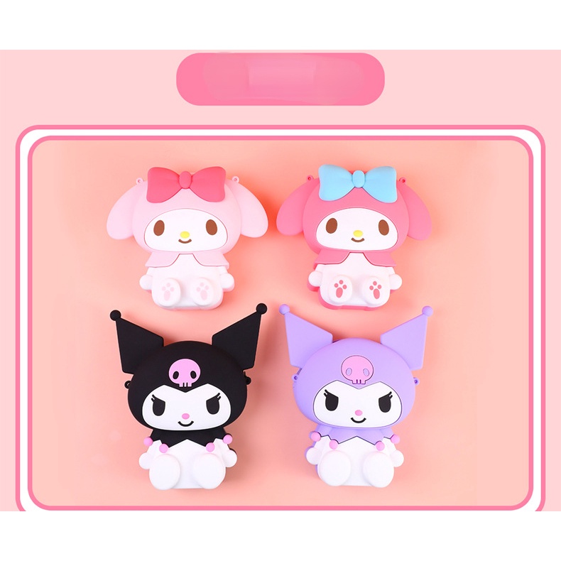 Túi Đeo Vai Bằng Silicon Hình Sanrio Kuromi My Melody 3D Dễ Thương Dành Cho Trẻ Em Và Người Lớn