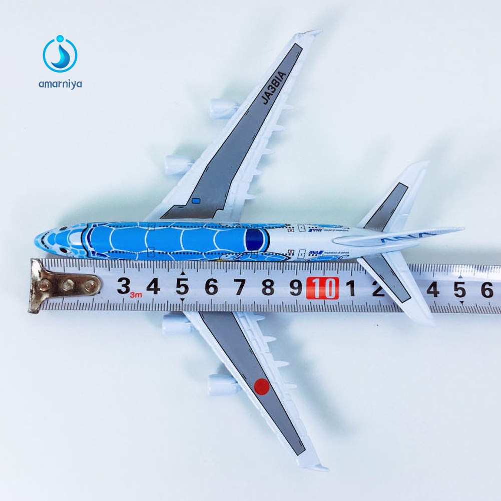 Mô Hình Máy Bay Mini AMAR 1 / 500 ANA A380 Chất Liệu Hợp Kim