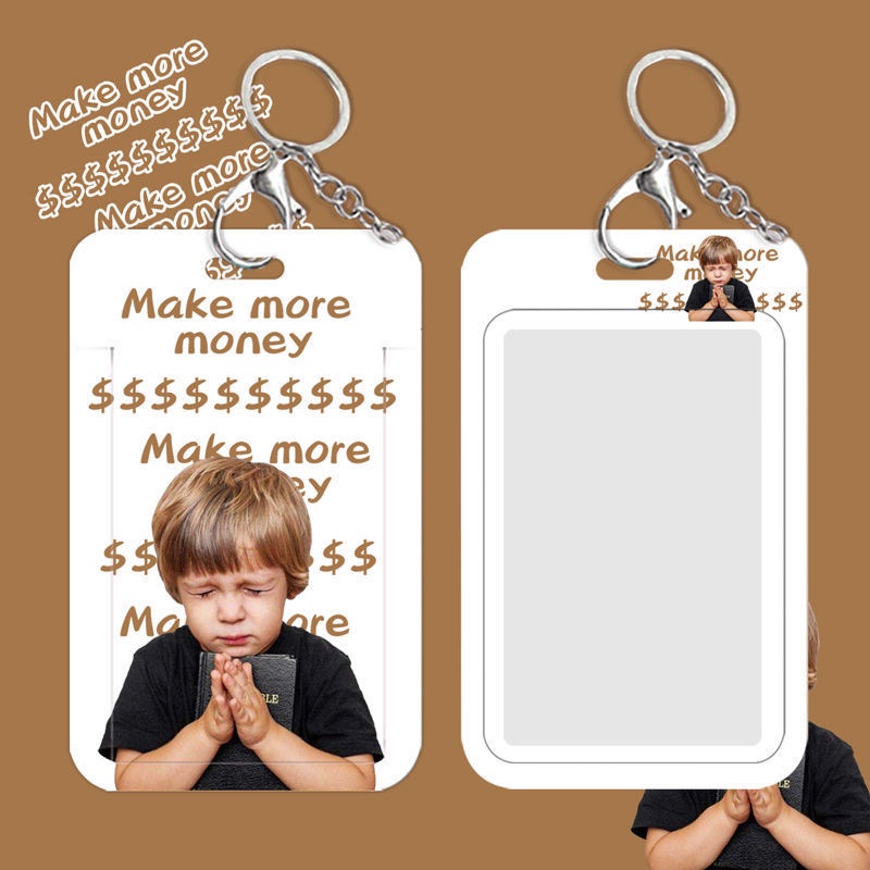 Vỏ Đựng Thẻ ID / Thẻ ID In Họa Tiết Hoạt Hình Dễ Thương Kèm Dây Treo Tiện Dụng Cho Học Sinh