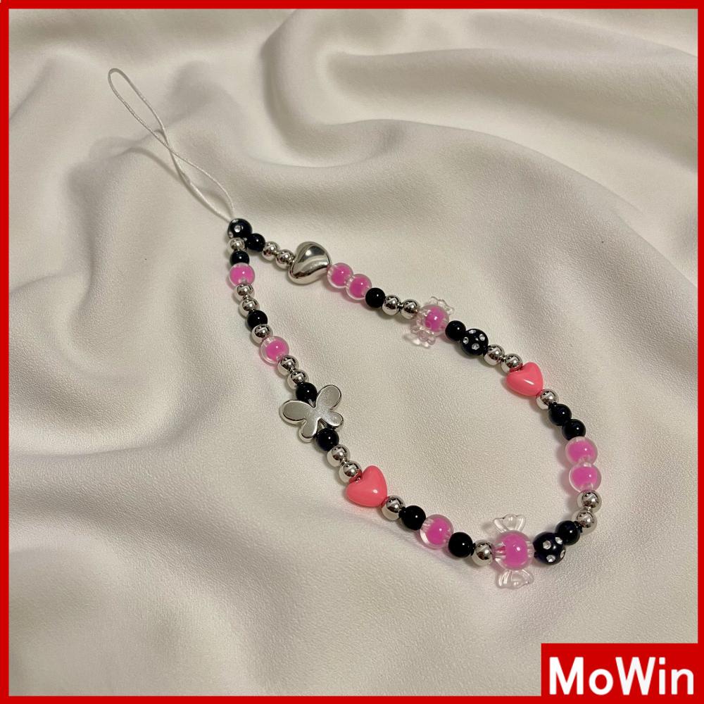 Ốp Lưng Điện Thoại Dây Vòng Tay Hạt Màu Đẹp Nhiều Kiểu Dáng Mặt Cười Hạt Tình Yêu Tương Thích Với iPhone Màu Sắc