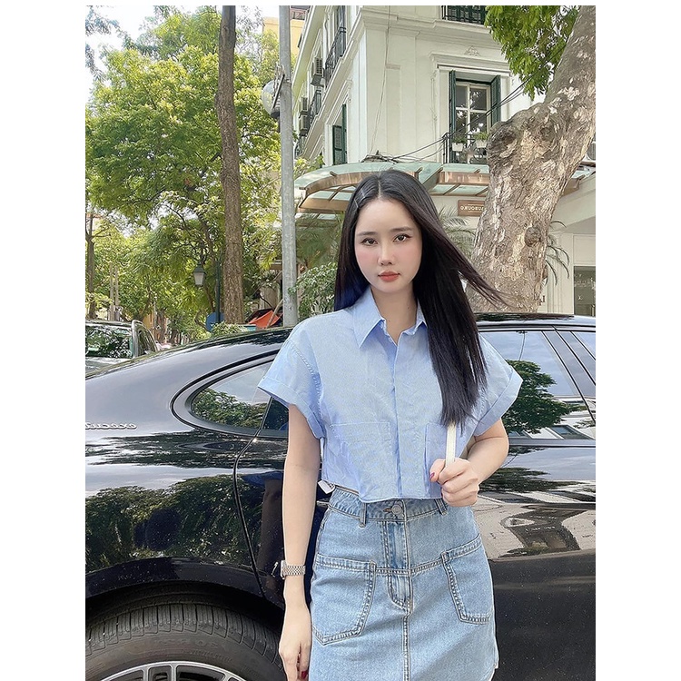 Áo Sơ Mi Ngắn Tay Dáng Rộng Thời Trang Mùa Hè Zara 233615180 3615731 7824711