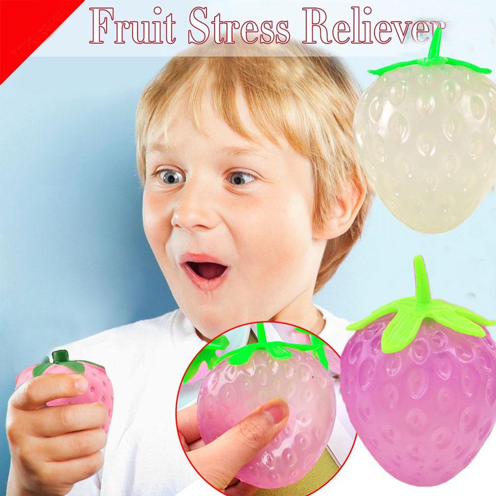 Đồ chơi squishy Giảm Stress Hình Quả Dâu Tây Dễ Thương Cho Bé