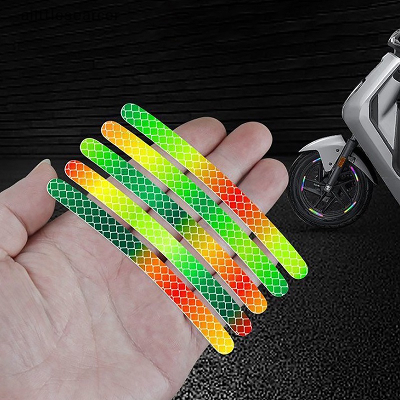 Bộ 20 Miếng Dán Phản Quang Nhiều Màu Sắc Trang Trí Vành Bánh Xe Hơi