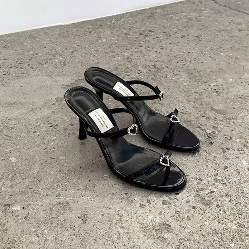 Hong Kong Premium shoes❥Giày Cao Gót Đính Đá Thời Trang Dành Cho Nữ